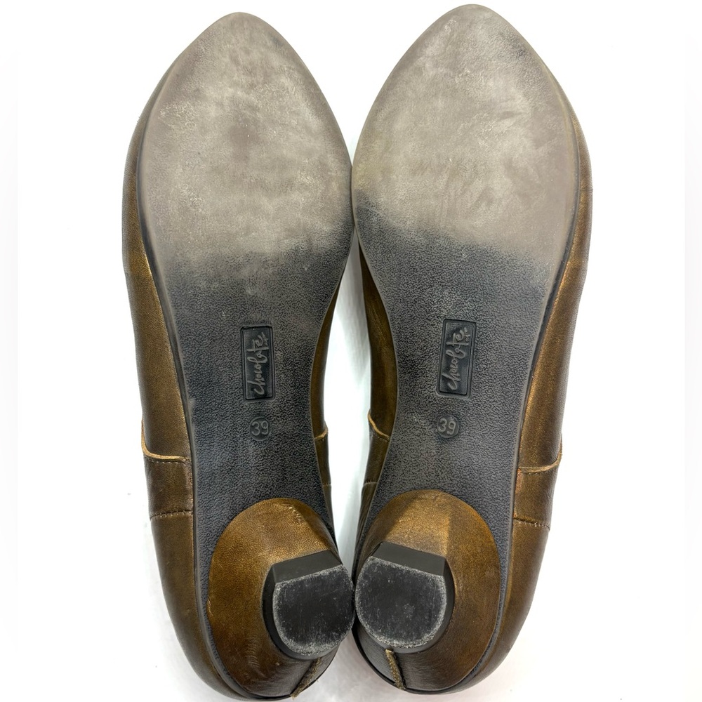 Chocolate Brown Leather Heeled Oxfords | 39 - Picture 7 of 8
